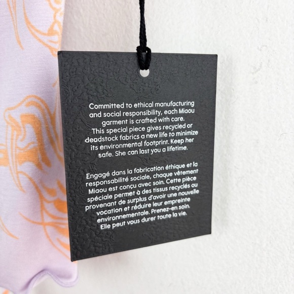 NWT Miaou UO Exclusive Lace-Back Mesh Top Sz XS - Picture 9 of 12